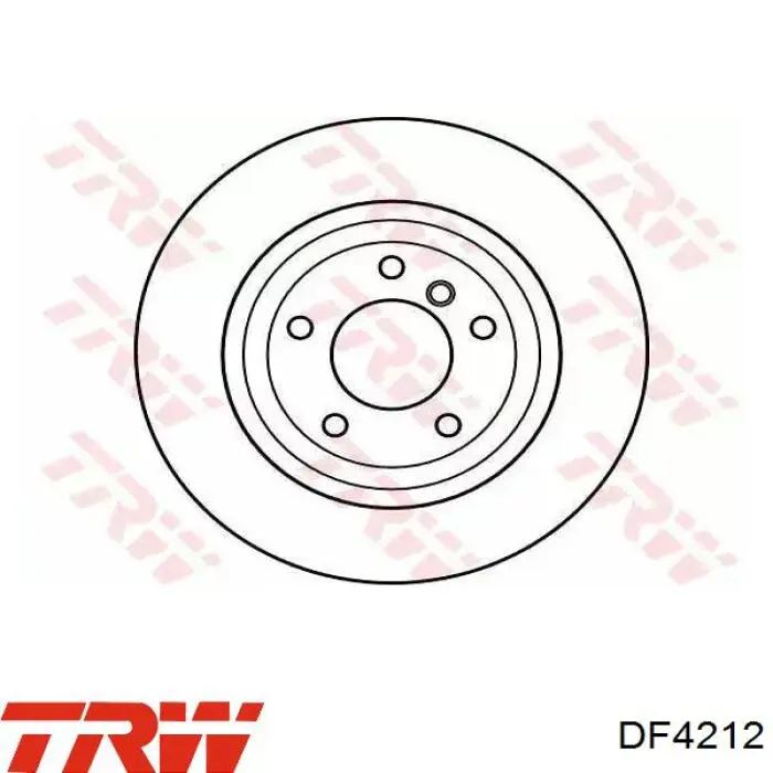 DF4212 TRW диск тормозной задний