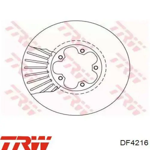 Передний тормозной диск Hart 217992