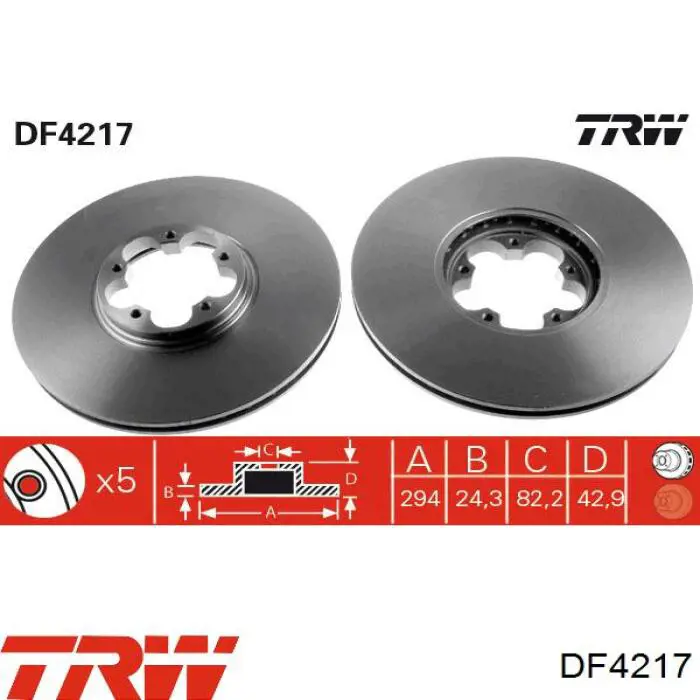 Купить DF4217 TRW Ротор тормозной