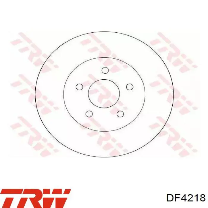 DF4218 TRW диск тормозной задний