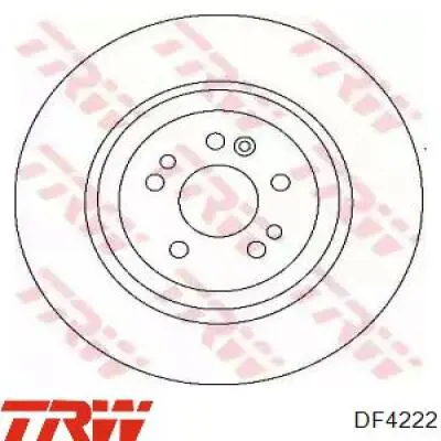 Передние тормозные диски DF4222 TRW