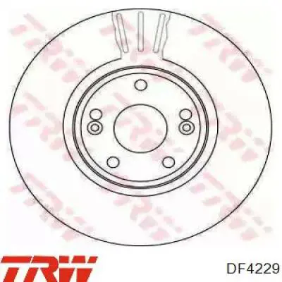 DF4229 TRW диск тормозной передний