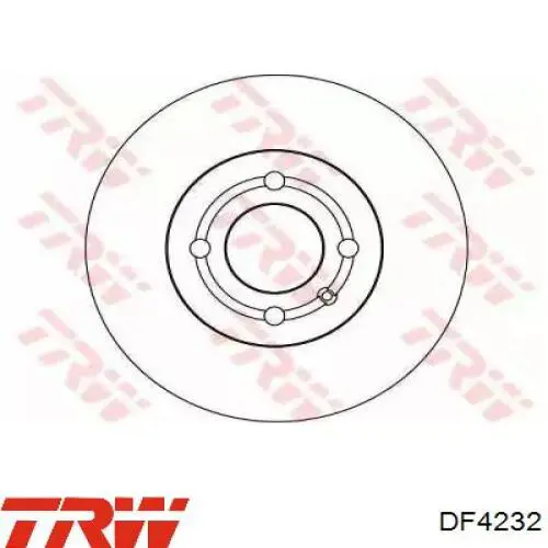 DF4232 TRW диск тормозной передний