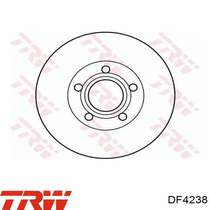 DF4238 TRW Диск тормозной передний