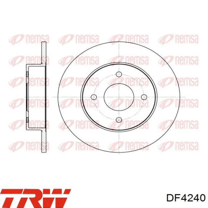 Тормозные диски DF4240 TRW
