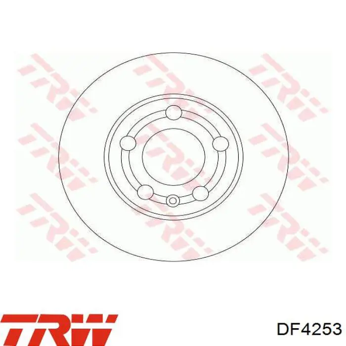 Гальмо дискове переднє DF4253 TRW