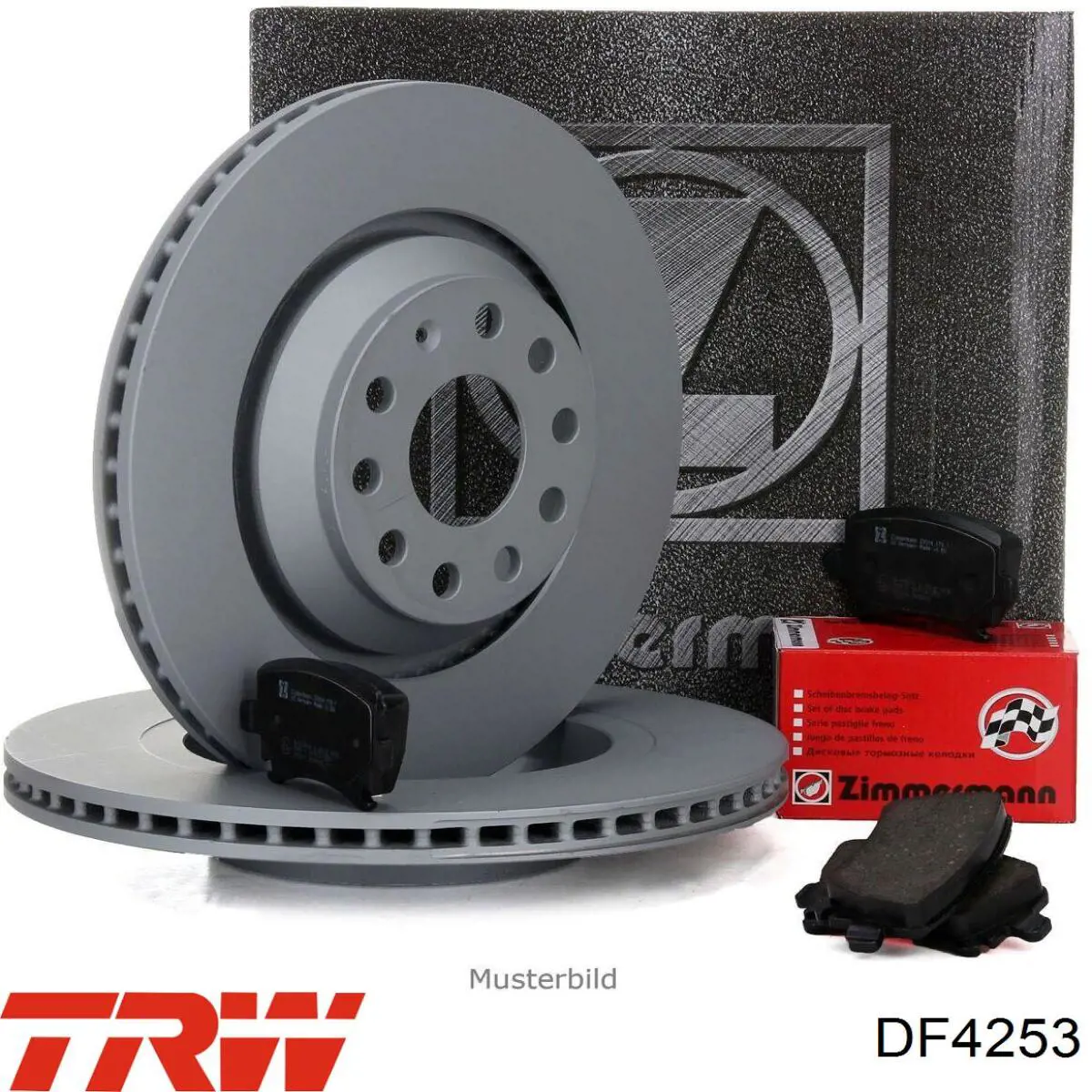 Передние тормозные диски DF4253 TRW