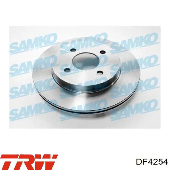 Передние тормозные диски DF4254 TRW