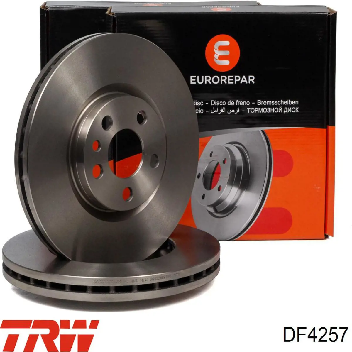 Передние тормозные диски DF4257 TRW
