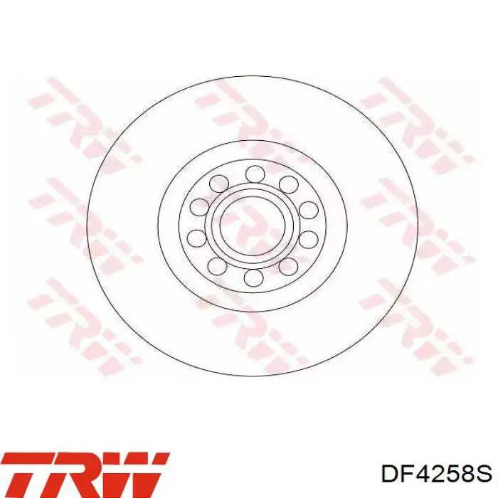 DF4258S TRW диск тормозной передний