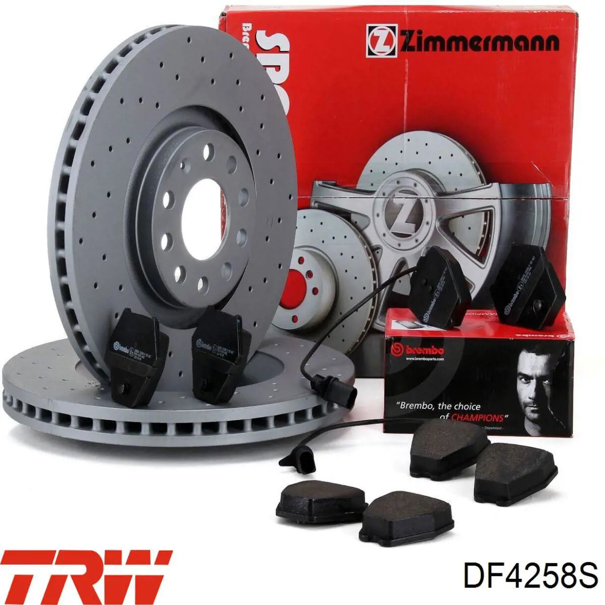 Передние тормозные диски DF4258S TRW