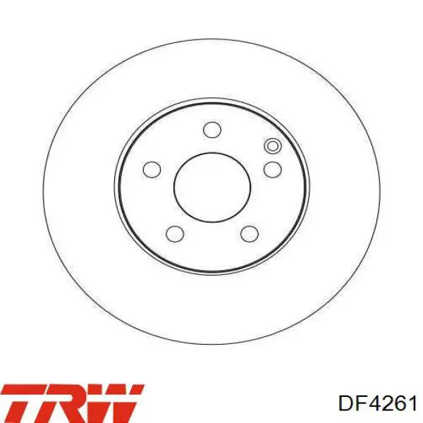 Передние тормозные диски DF4261 TRW