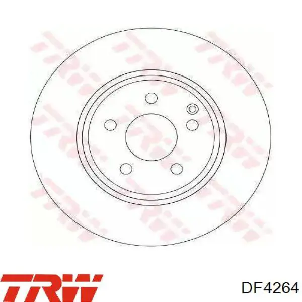 Передние тормозные диски DF4264 TRW