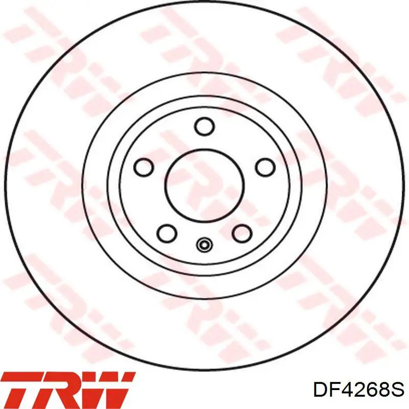 DF4268S TRW диск тормозной передний