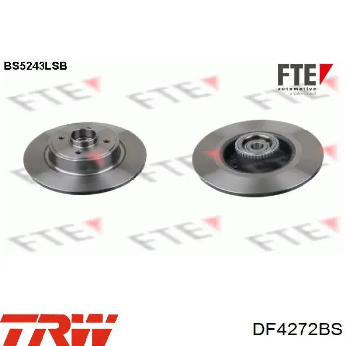 Задний дисковый тормоз TRW DF4272BS