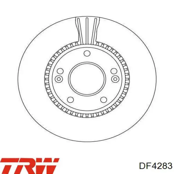 Передние тормозные диски DF4283 TRW