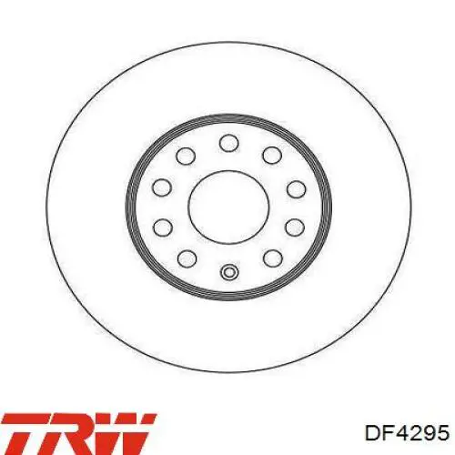 Ремкомплект передних тормозов TRW DF4295