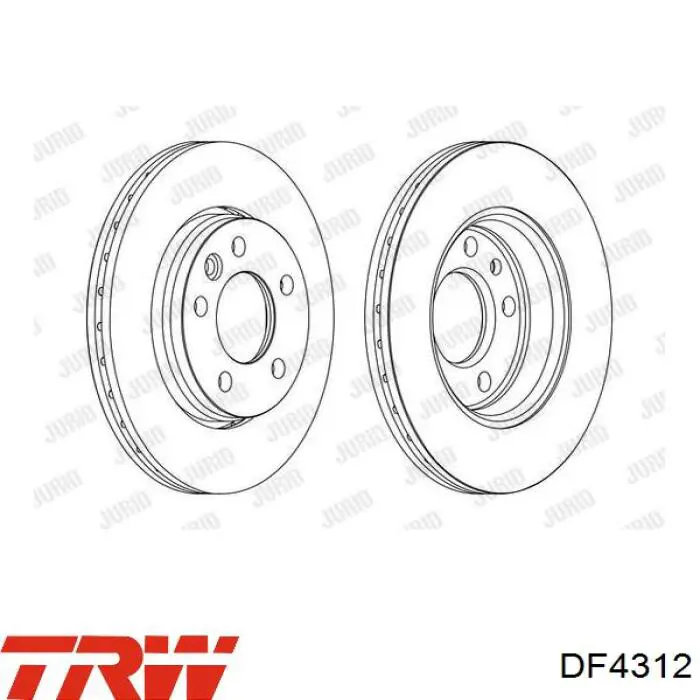 Купить DF4312 TRW Диск тормозной задний