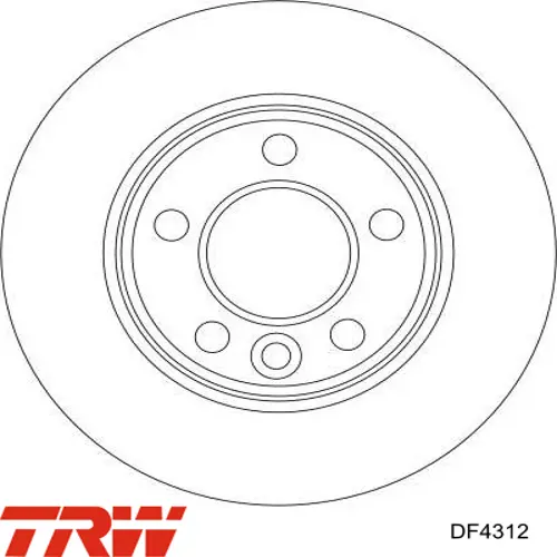 Тормозные диски DF4312 TRW