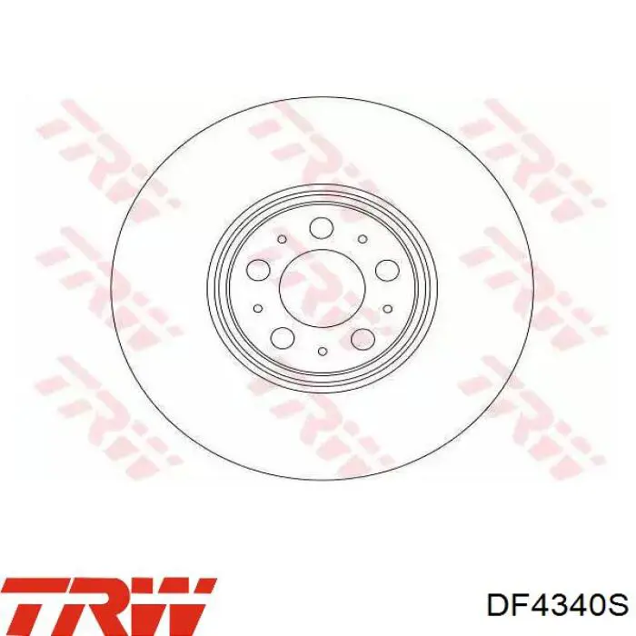 Передние тормозные диски DF4340S TRW