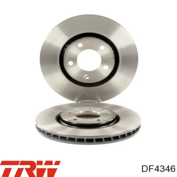 DF4346 TRW диск тормозной передний