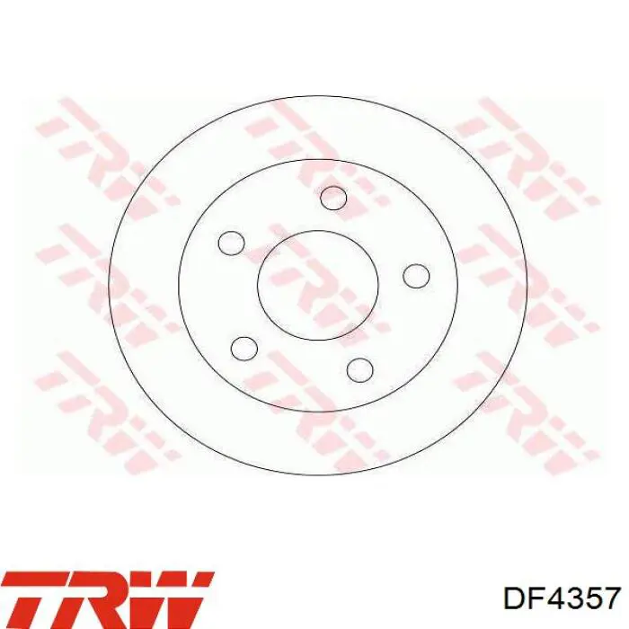 Купить DF4357 TRW Диск тормозной задний