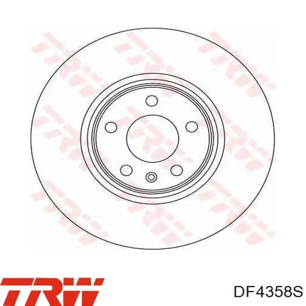 Передние тормозные диски DF4358S TRW