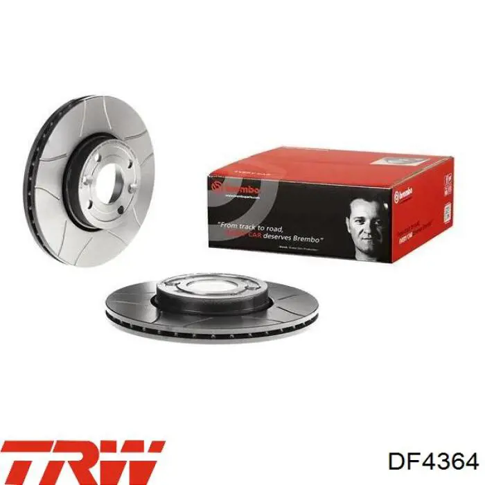 Передние тормозные диски DF4364 TRW