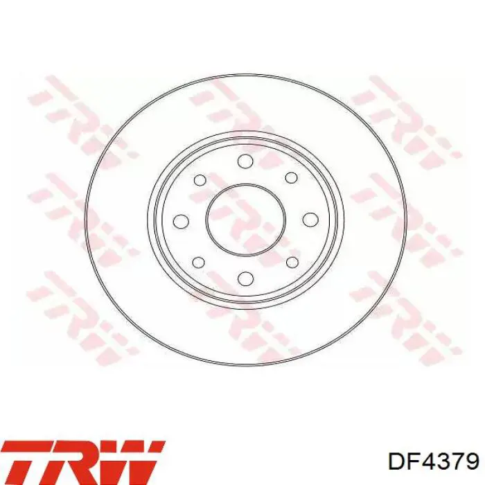 DF4379 TRW диск тормозной задний