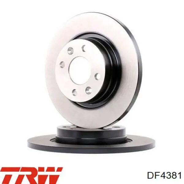Передние тормозные диски DF4381 TRW