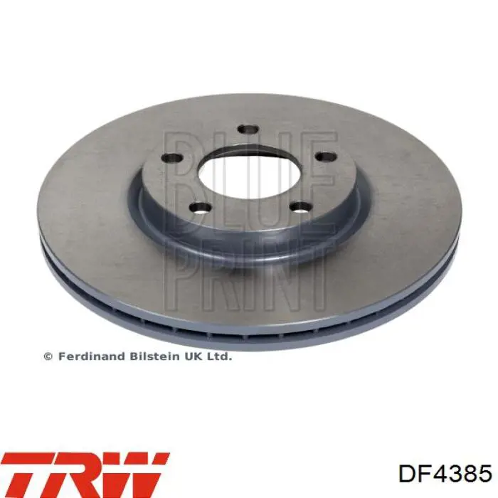 Передние тормозные диски DF4385 TRW