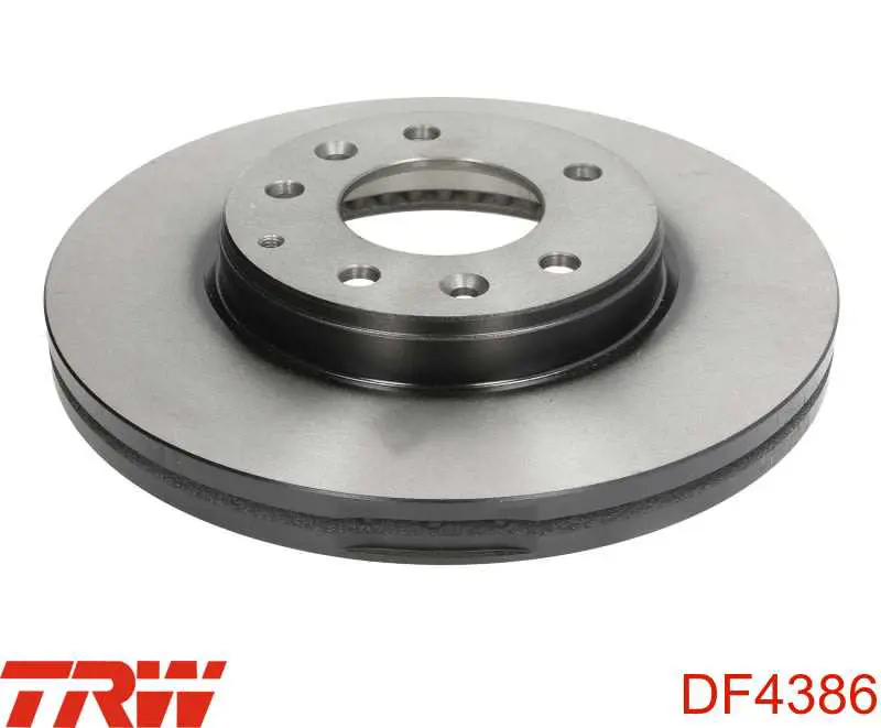 DF4386 TRW диск тормозной передний