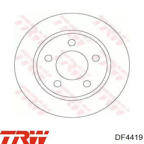 Тормозные диски DF4419 TRW