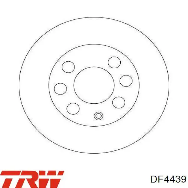 Передние тормозные диски DF4439 TRW