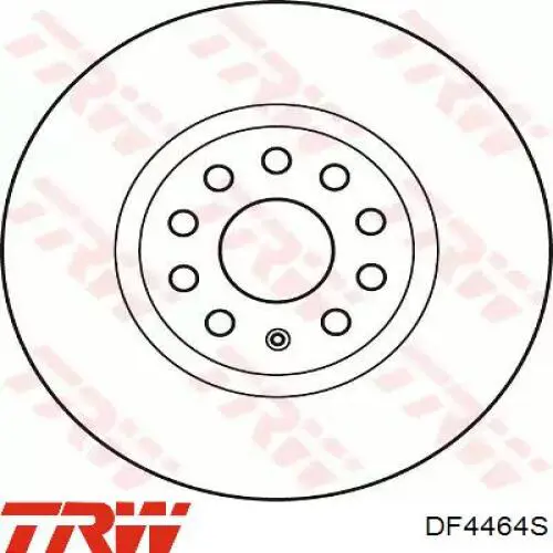 Диск гальмівний передній DF4464S TRW