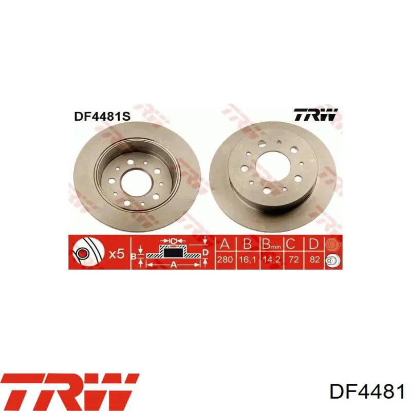 Задний тормозной диск ATE 416115 цена, от 45.51 USD