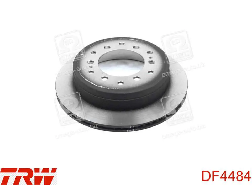 DF4484 TRW диск тормозной задний