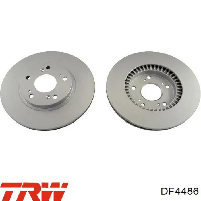 Передние тормозные диски DF4486 TRW