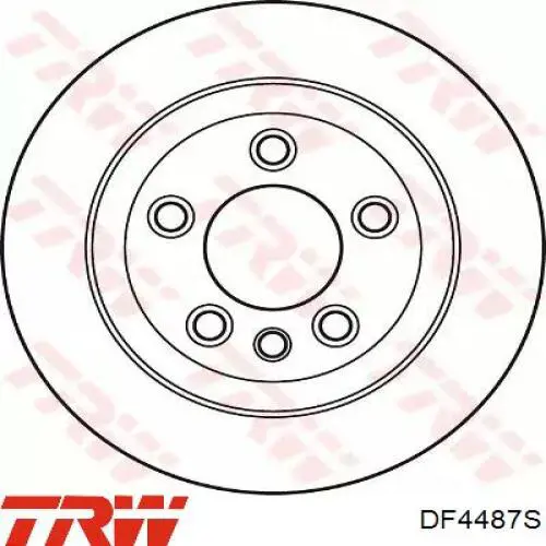 Диск гальмівний задній DF4487S TRW