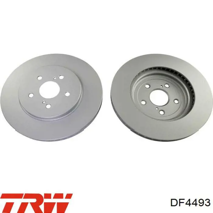 Передние тормозные диски DF4493 TRW