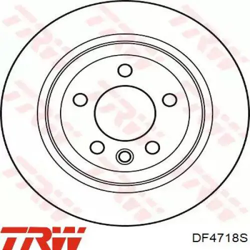 Задний тормозной диск TRW DF4718S цена, от 53.64 USD