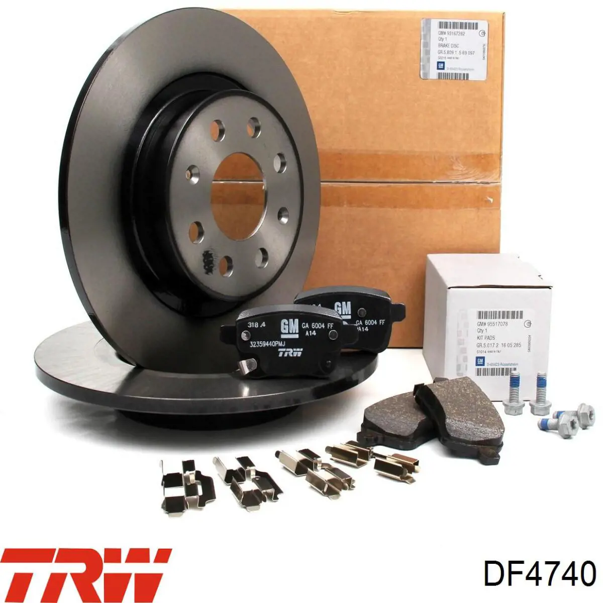 Тормозные диски DF4740 TRW