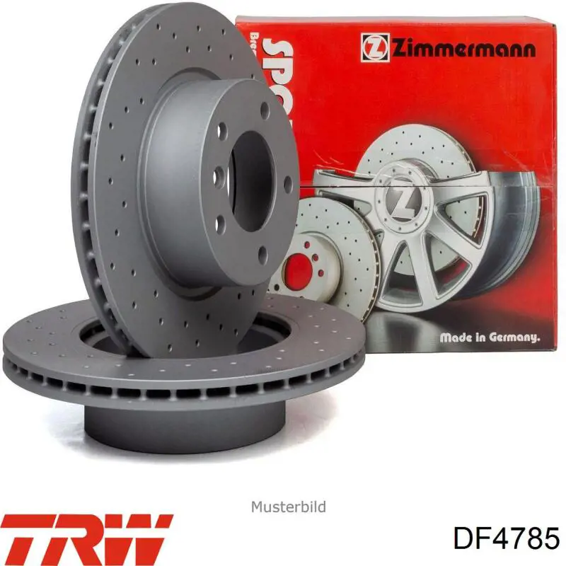 Тормозные диски DF4785 TRW