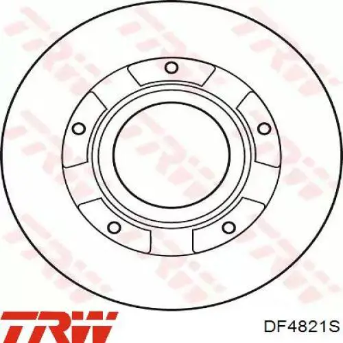 DF4821S TRW диск тормозной задний