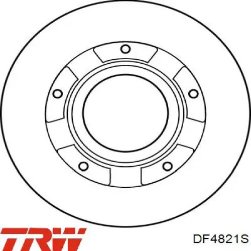 Купить DF4821S TRW Диск тормозной задний