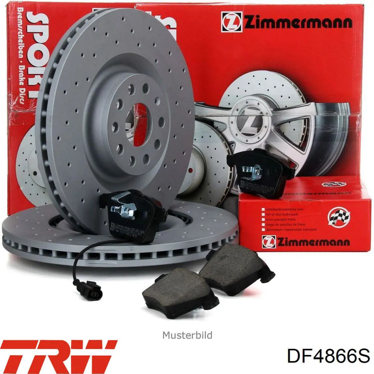 Передние тормозные диски DF4866S TRW