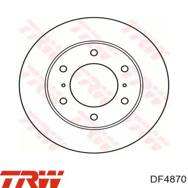 Передние тормозные диски DF4870 TRW