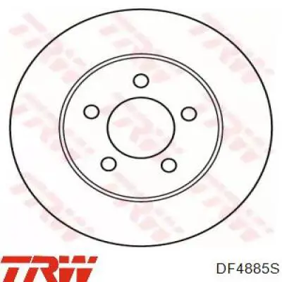 Передние тормозные диски DF4885S TRW