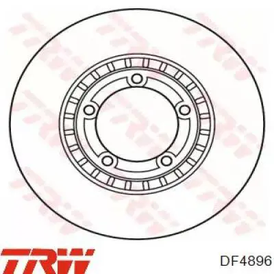 Передние тормозные диски DF4896 TRW