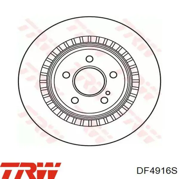 DF4916S TRW диск тормозной задний